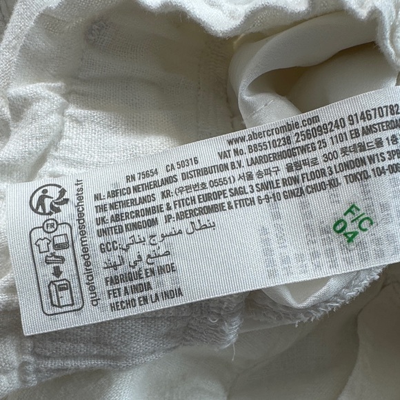 NWT Abercrombie Kids Off-White Cargo Size 13/14 - Picture 4 of 11